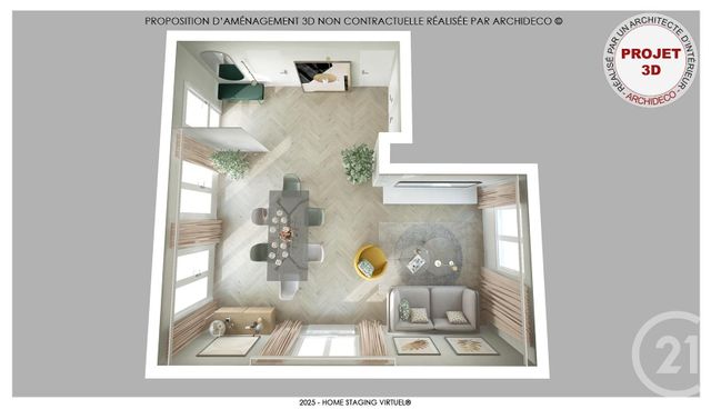 maison à vendre - 3 pièces - 61.5 m2 - AGON COUTAINVILLE - 50 - BASSE-NORMANDIE - Century 21 Royer Immo