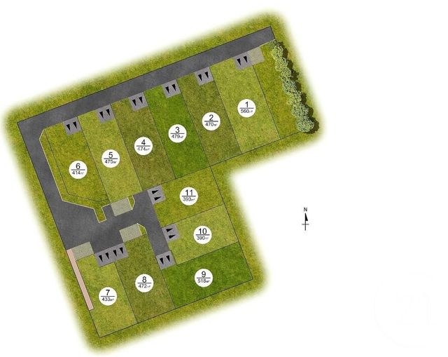 terrain à vendre - 392.0 m2 - AGON COUTAINVILLE - 50 - BASSE-NORMANDIE - Century 21 Royer Immo