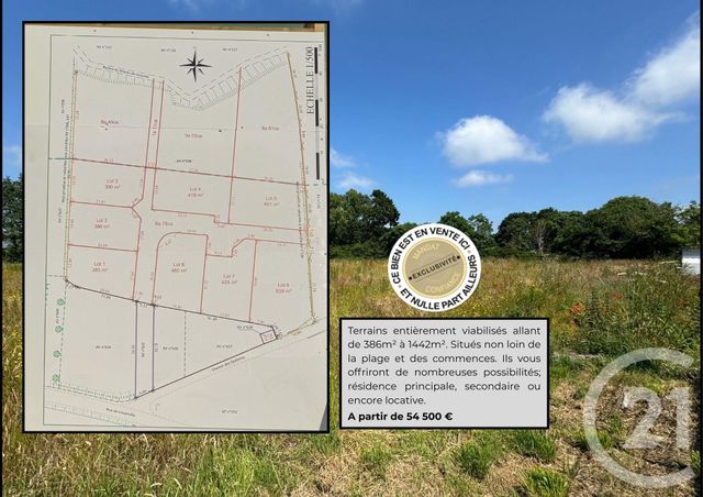 Terrain à vendre GOUVILLE SUR MER