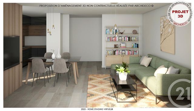 Appartement F3 à vendre - 3 pièces - 95.51 m2 - GRANVILLE - 50 - BASSE-NORMANDIE - Century 21 Royer Immo